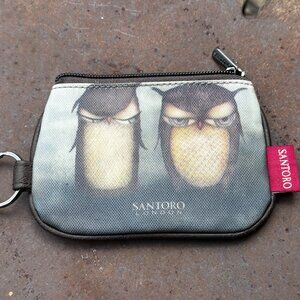 NWOT Santoro London Angry Owl Mini Wallet/Card Holder